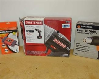 Drill, Heat Gun And Battery Maintainer