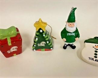 https://www.ebay.com/itm/125060374929	TU1023 LOT OF 4 NEW ORLEANS COLLEGE TULANE CERAMIC ORNAMENTS		 BIN 	 $24.99 
