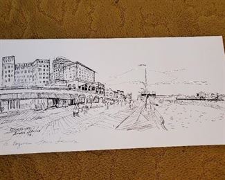 Signed Louis Levine Atlantic City Print