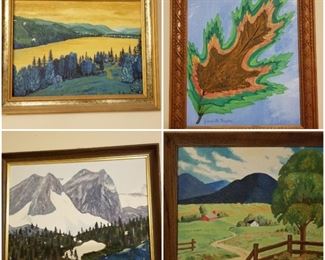 Original paintings by Juanita Rogers.