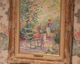 Jeanette Leuers "Mother's Chair" oil on canvas 