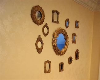 Assorted small mirrors