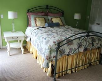 Stanley bedroom furniture & queen iron bed