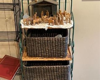 Kitchen Storage Shelf with Baskets