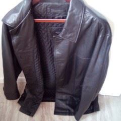 XL Men's Claiborne Leather Coat