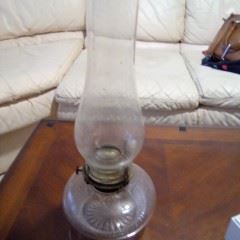  Hurricane Glass Oil Lamp 15" tall