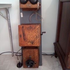  Antique Telephone Push to Talk Release to Listen