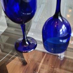  6 pc Cobalt Blue Wine Glasses