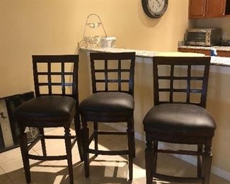 Swivel bar stools 
