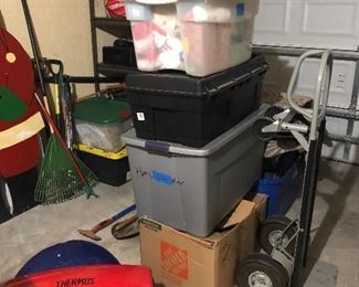 Thermos portable grill and lots of camping items. 