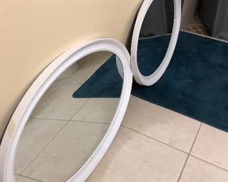 Oval mirrors 