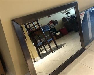 Large bathroom mirror