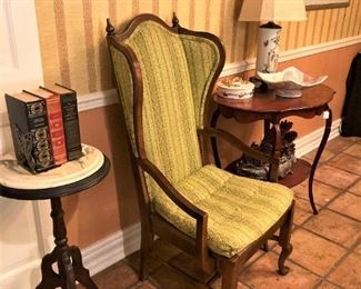 Vintage wingback arm chair