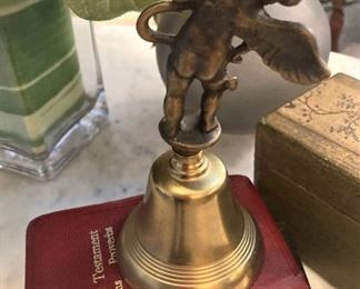 Brass cherub bell