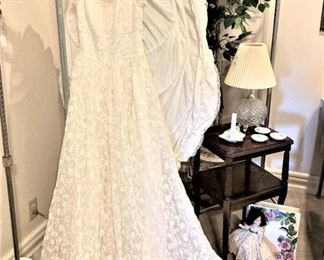 Lovely wedding dress worn by Mrs. Hilliard AND her daughter