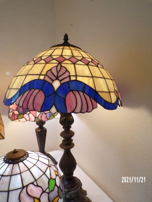 We have many stained glass lamps this time