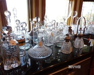 jars and more jars, the 2 in the lower right are marked Tiffany