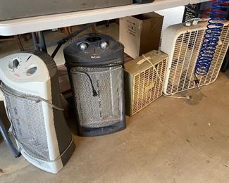 Heaters, Fans