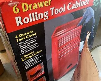 New in Box Rolling Tool Cabinet