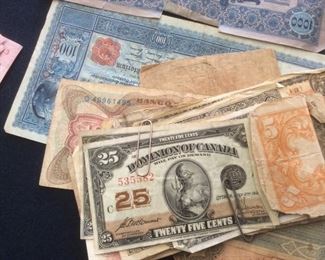 1923 Canadian Issue 25 Cents Fractional Currency Dominion of Canada Banknote