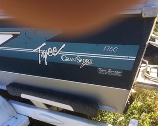 1993 17' LUND Tyee 1750 GranSport Inboard/Outboard Skiing & Fishing Boat & Trailer.  Owner has TITLE !