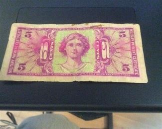 MILITARY PAYMENT CERTIFICATE 5 CETS 