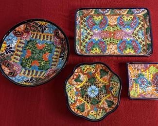 Colorful Talavera Pottery Set