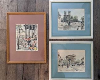 Paris Scenes by Franz Herbelot Limited Edition Prints