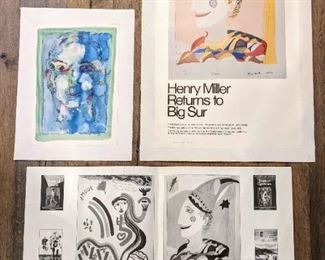Signed Henry Miller Limited Edition Print And More