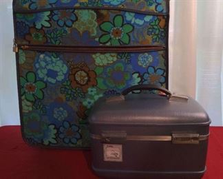 Vintage Crescent And American Tourister Luggage