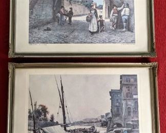 Vintage Italian Street Scenes E Roesler Franz Prints