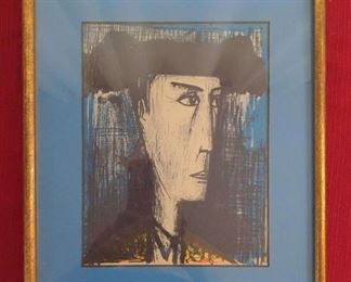 Vintage Mid Century Bernard Buffet Color Lithograph