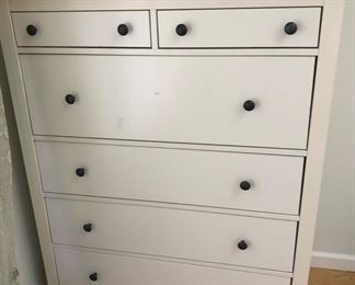 white 6 drawer dresser 