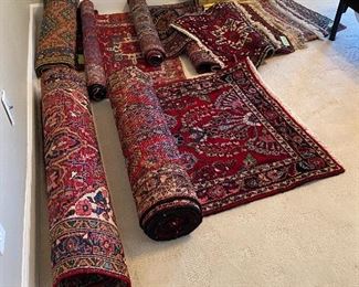 Variety of antique & vintage Persian rugs 