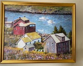 RN Cohen ‘Monhegan Overlook’ signed giclee on canvas