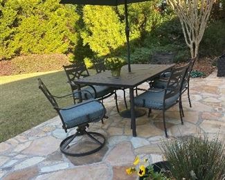 Outdoor patio dining set