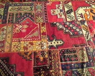 Patchwork carpet.