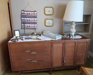 MCM Martinsville American dresser and vintage vanity items