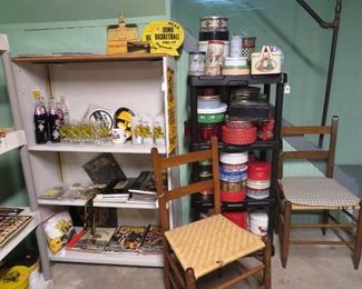 Lots of fun UI memorabilia and tins