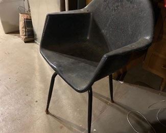 Retro Desk Chair Gray