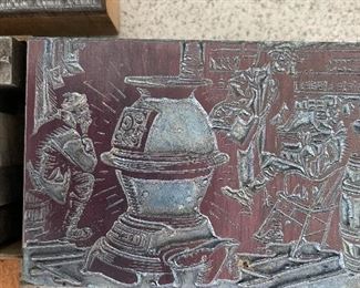 Vintage Printer's Block stamps