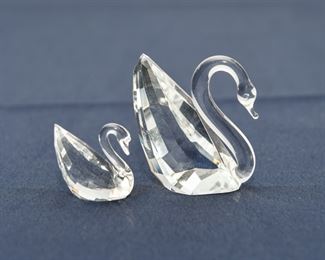 Swarovsky Crystal Swans