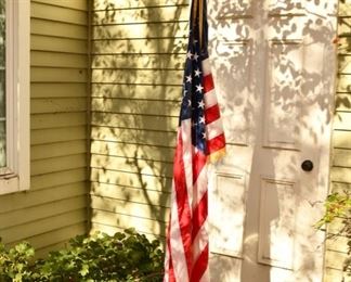 American Flag on stand