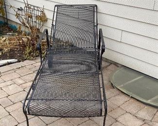Cast iron chaise lounger