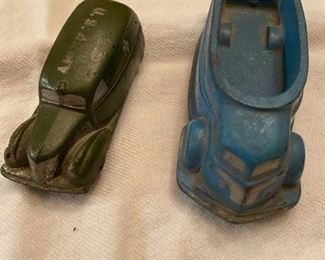 Antique Sun Rubber Co 1930s-40s Army ambulance and truck 