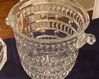 Crystal Cut glass Ice bucket great for entertaining