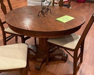 Many options for dining or kitchen tables and chairs