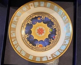 Vintage Royal Worchester Porcelain Millenium Plate NIB