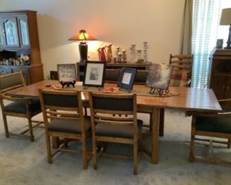 Guy Chaddock North Hampton Refectory  table with 6 chairs.  