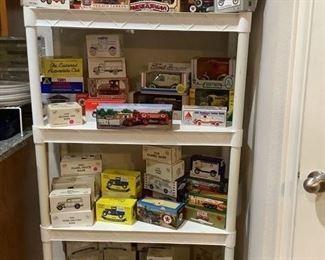 Collection of metal car truck banks